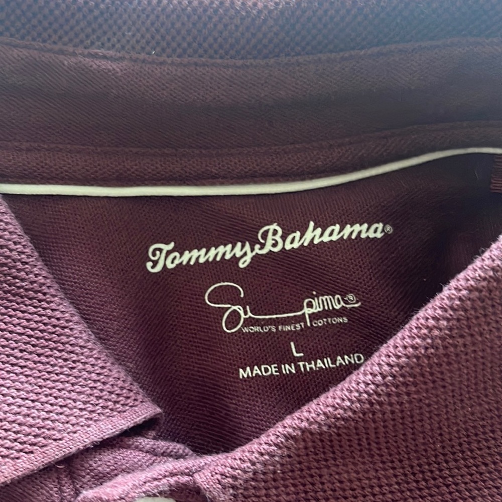Tommy Bahama mens SZ L long sleeve collard shirt